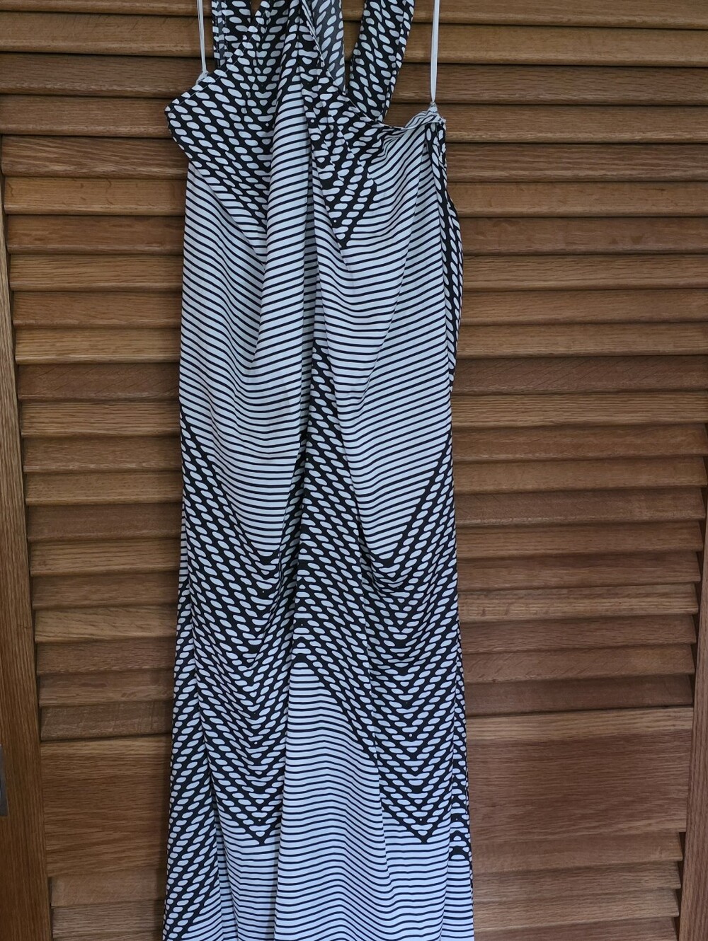 Black & White Halter Dress